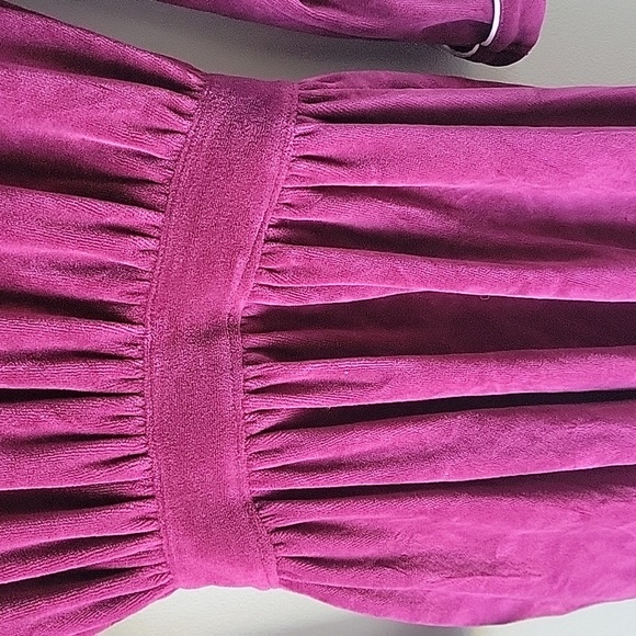 Eileen West Burgundy Women's Velour Robe Size Small Tie Front‎ - Picture 5 of 10